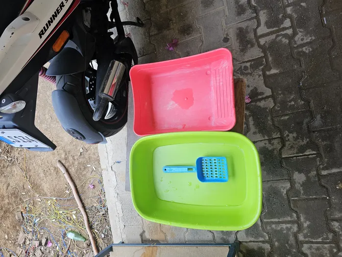 kedi ve köpek  taşıma  kafesi  2 tane kedi kumu kabı ve Kürek ile birlikte verilecektir